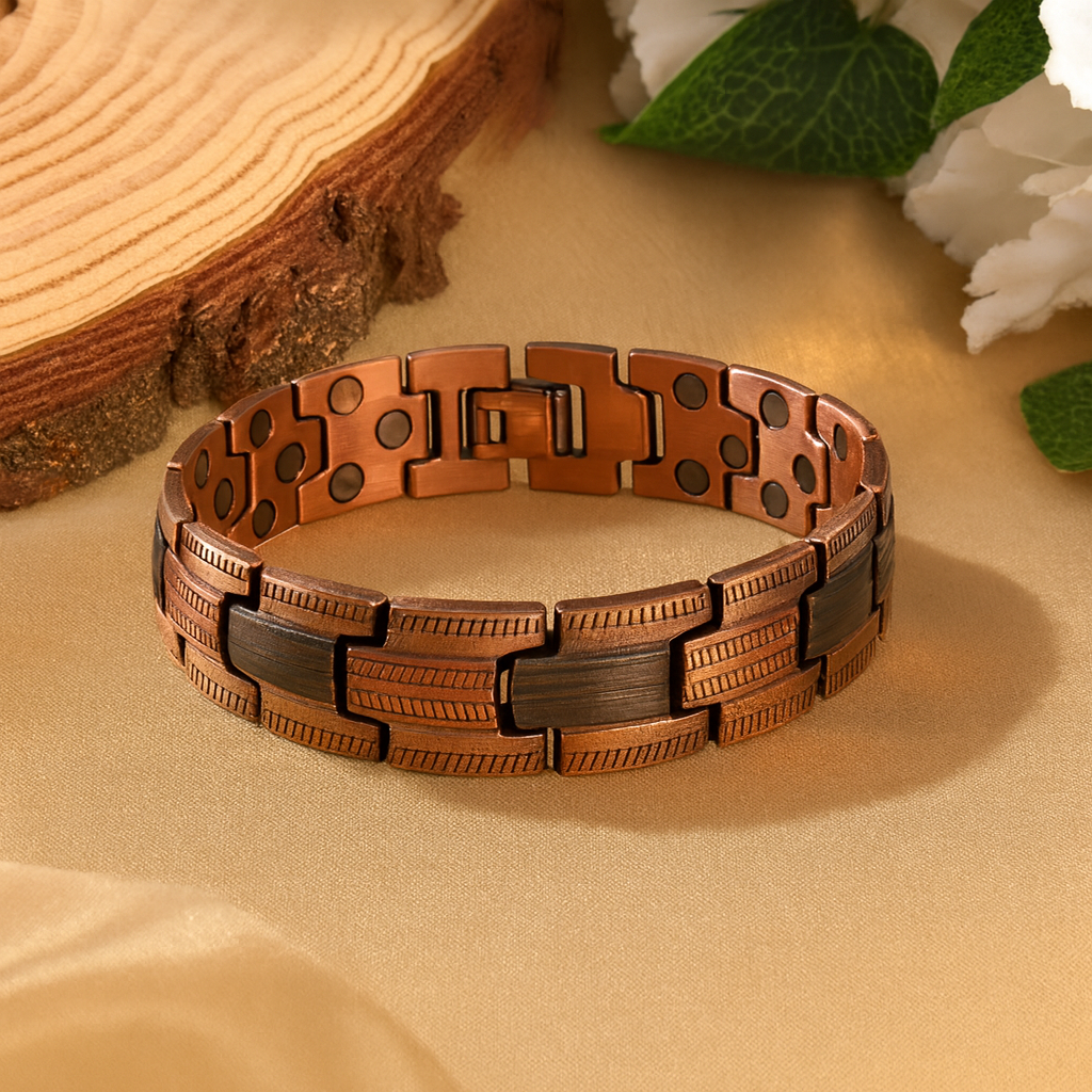 The Aurelius Copper Woven Bracelet
