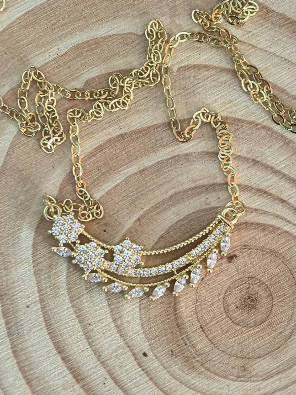 Fiorenza Crystal Garland Necklace