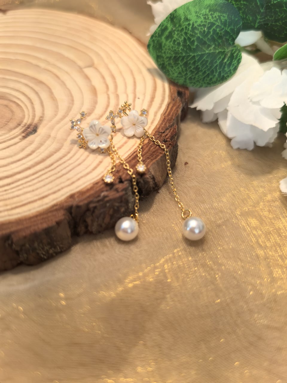 The Fleurine Drop Earrings