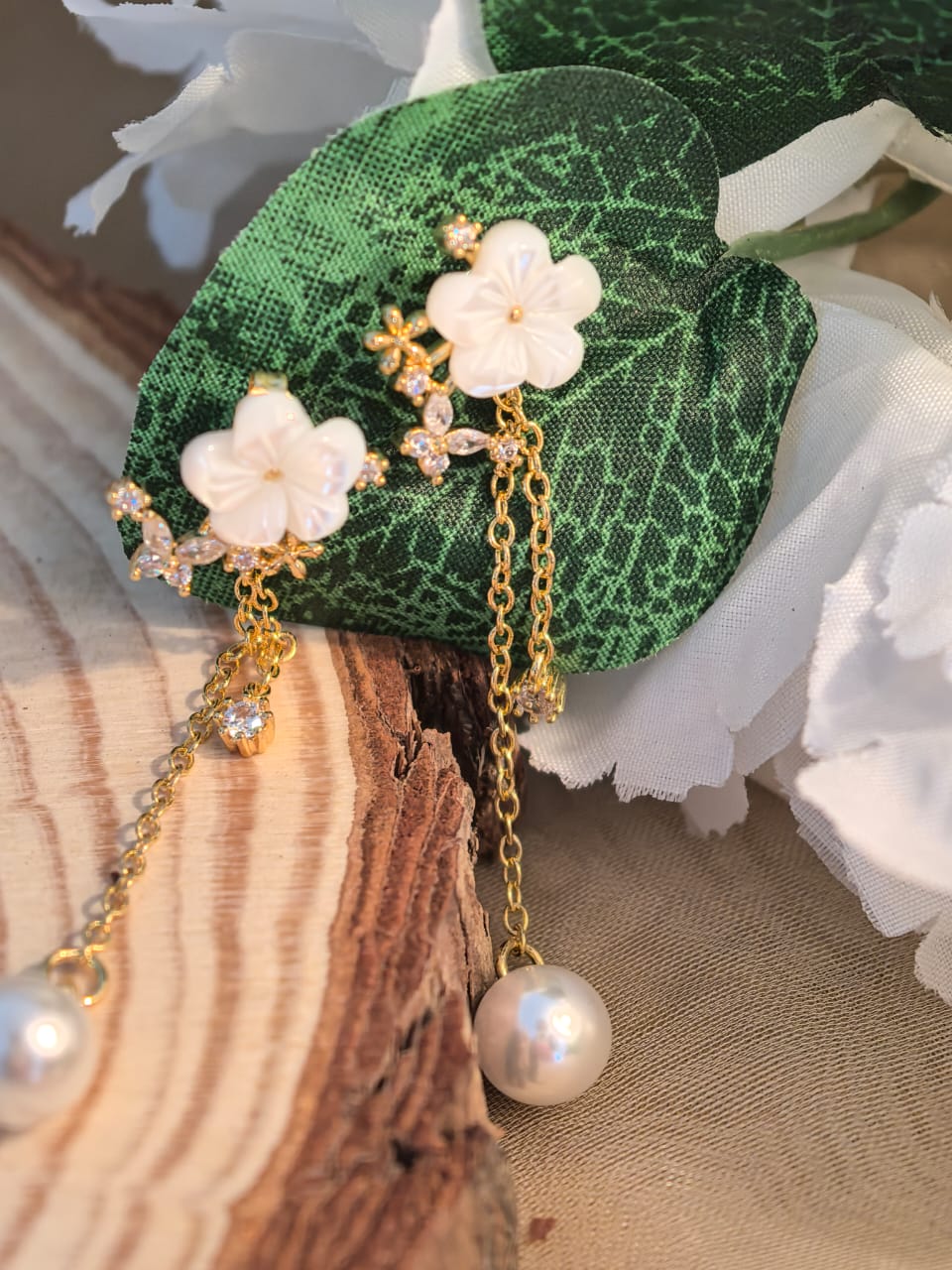 The Fleurine Drop Earrings