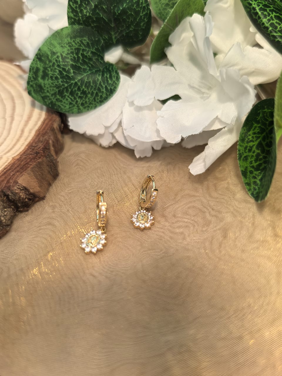 Aurelia Bloom Huggie Earrings