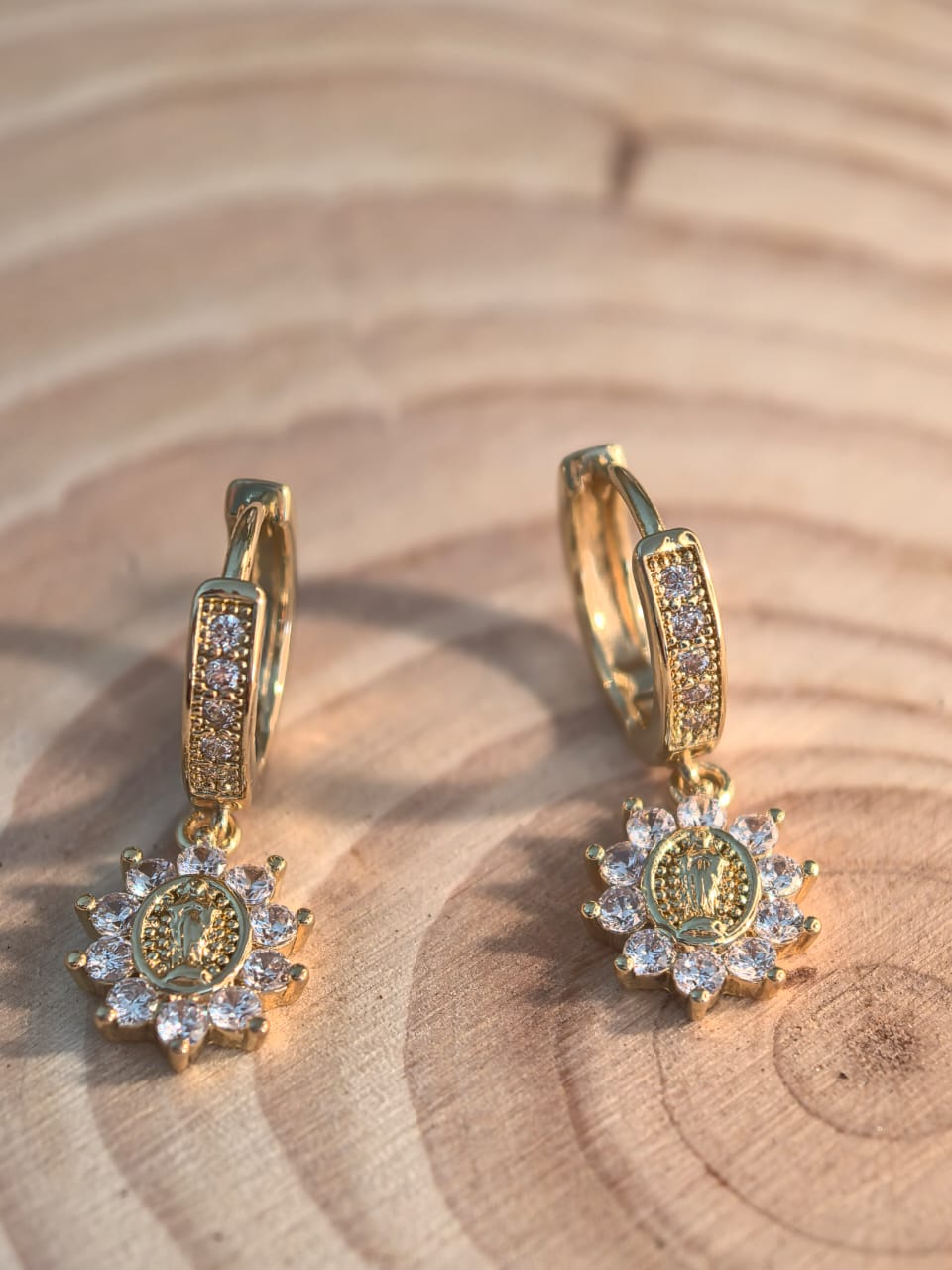 Aurelia Bloom Huggie Earrings