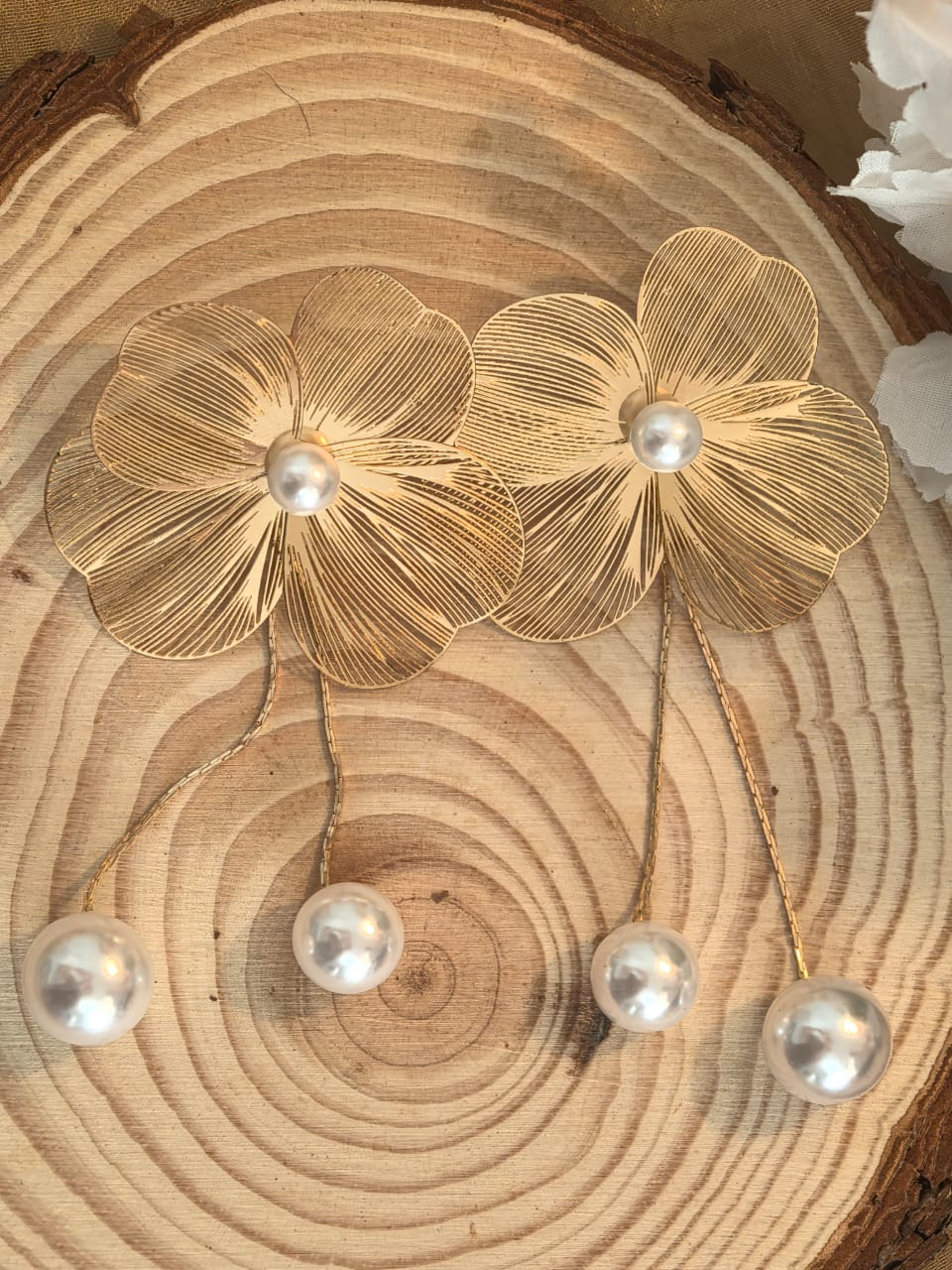 The Marisse Pearl Bloom Earrings